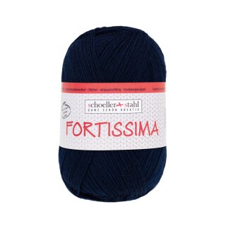 Schoeller Fortissima Uni 100g Sockenwolle 2040 deep blue