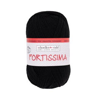 Schoeller Fortissima Uni 100g Sockenwolle 2002 schwarz