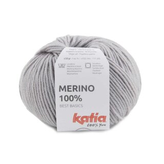 Merino 100% 50g 86 perlhellgrau