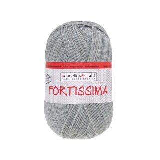 Schoeller Fortissima Uni 100g Sockenwolle 2055 hellgrau