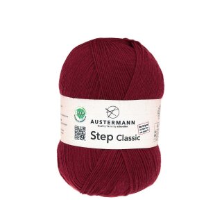 Austermann Step Classic 100g Sockenwolle 1005 weinrot