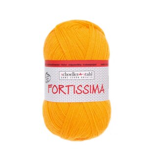 Schoeller Fortissima Uni 100g Sockenwolle 2007 gelb