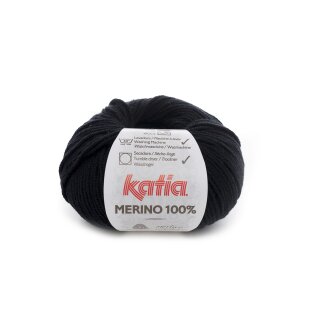 Merino 100% 50g 02 schwarz