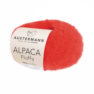 Alpaca Fluffy 50g von Austermann 03 rot