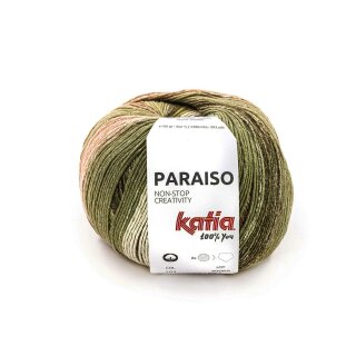 Paraiso 100g 103 wasserblau-khaki-gelb-rosé