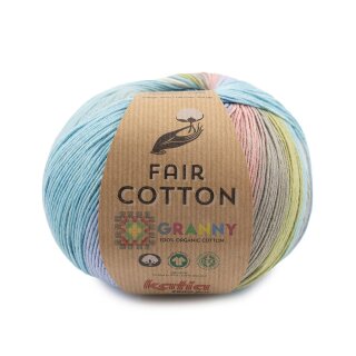 Fair Cotton Granny 150g 305 pastellblau-helllila-rosa-beige
