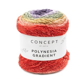 Polynesia Gradient 200g Bobbel 301 - koralle-khaki-lila