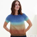Polynesia Gradient 200g Bobbel 304 - grünblau-pastellgelb-braun