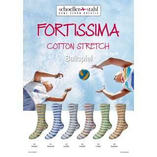 Schoeller Fortissima Cotton Stretch Ballspiel 100g Sockenwolle