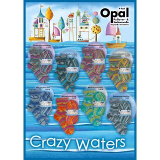 Opal Crazy Waters 100g Sockenwolle