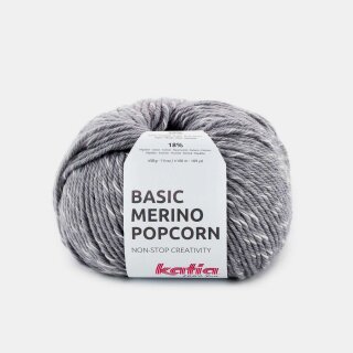 Basic-Merino Popcorn 50g 103 grauweiss