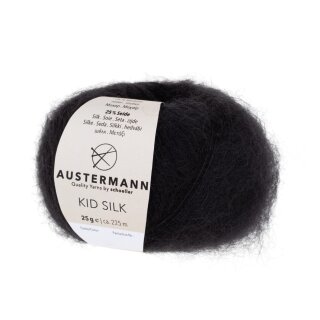 Kid Silk 25g von Austermann 02 schwarz